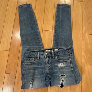 Sneak Peek distressed skinny jeans